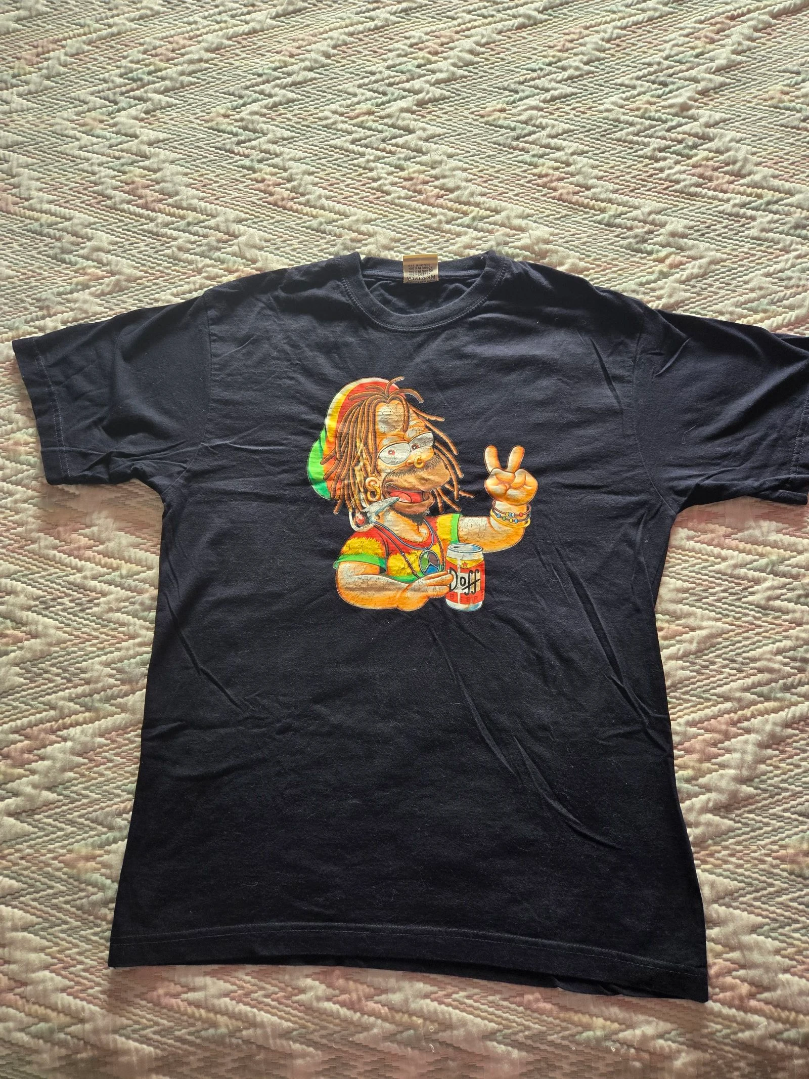 Camiseta reggae negra tl